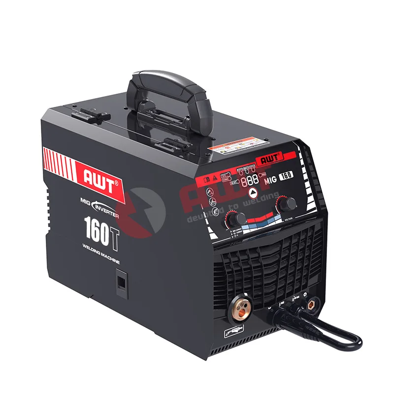MIG alpha 160 mig welding machine multi-functions welders AWT mix gas flux mig welding equipment