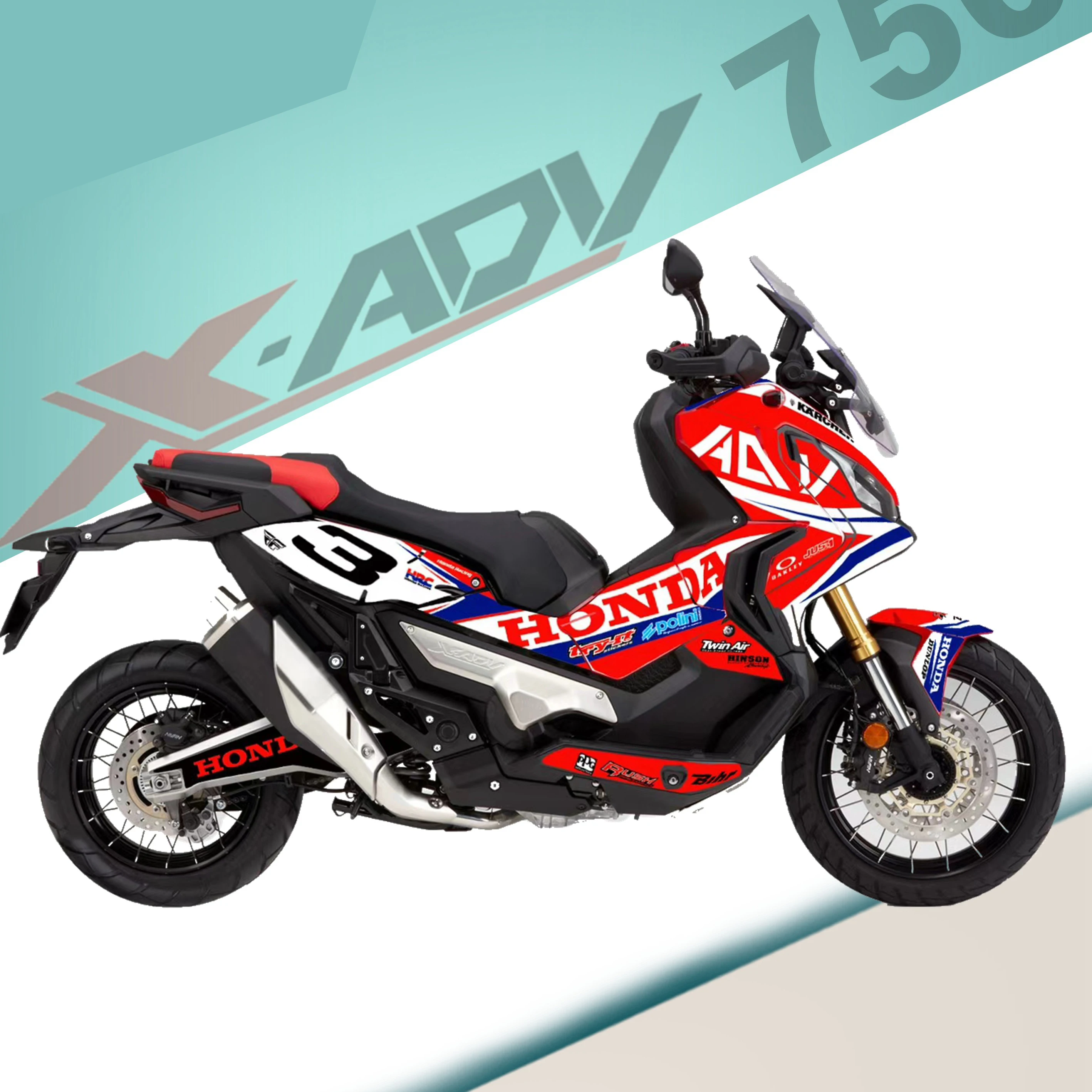 Для H-Onda X-ADV750 новые наклейки украшения к рулю мотоцикла велосипеда всего тела