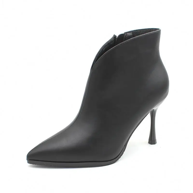 
Anti-odor fashion trend linning female boots pure color women booties shoes 