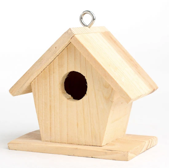 Anti-corrosion Wooden Color Birdhouse for Sale; IBEI hot sale wood product nest aviary