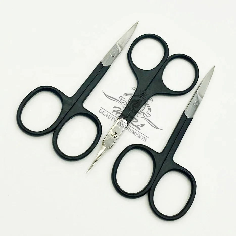 Professional Beauty Care Tool Eyebrow / Trimming Scissors Manicure Scissors Stainless Steel Small Salon 3.5 ' Laser Scissors PK