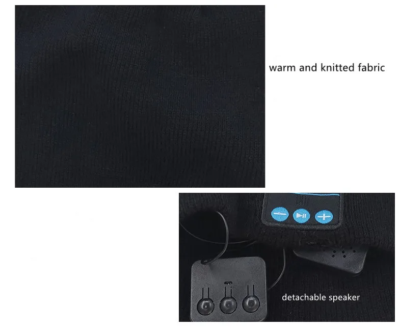 2022 trending washable travel wireless beanie knitted smart warm hat with handsfree music headphone speaker for winter
