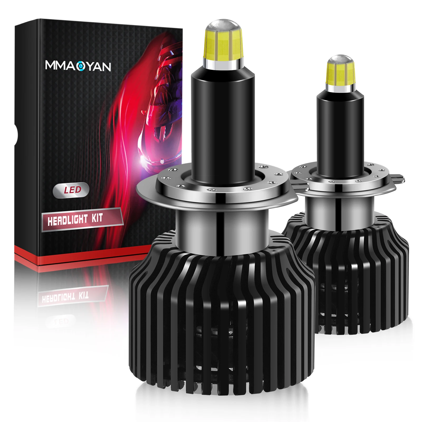  Автоматическая система освещения 360 светодиодные фары 20000lm h3 12v h11 led свет фар 9005 9006 M7 автомобиля H11