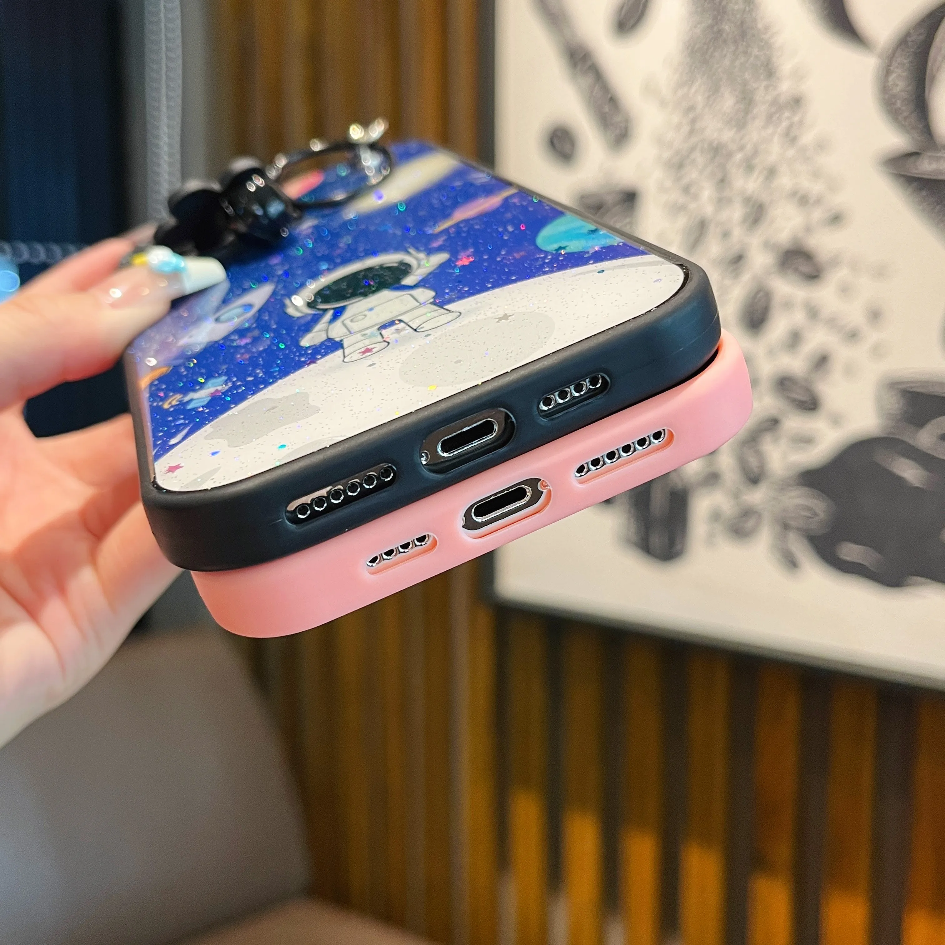 2024 блестящий чехол из эпоксидной смолы для iPhone 16 15 14 13 12 11 Pro Max