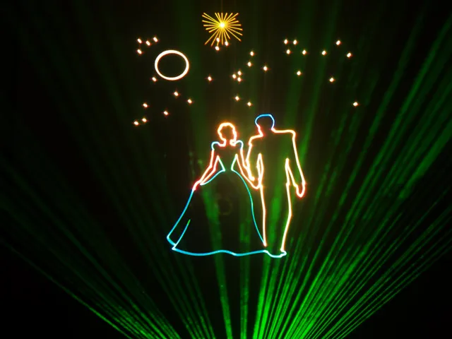 3W RGB full color laser light professional stage lights RGB show equipment beam light sky 3ds projector animation