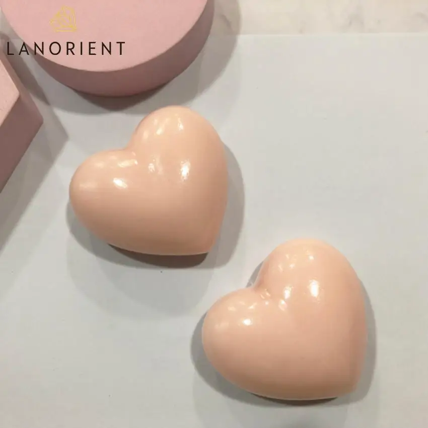 OEM private label Natural Heart-shaped Handmade Soap Organic Peach Glycerin Whitening and brightening Joint Body Soap