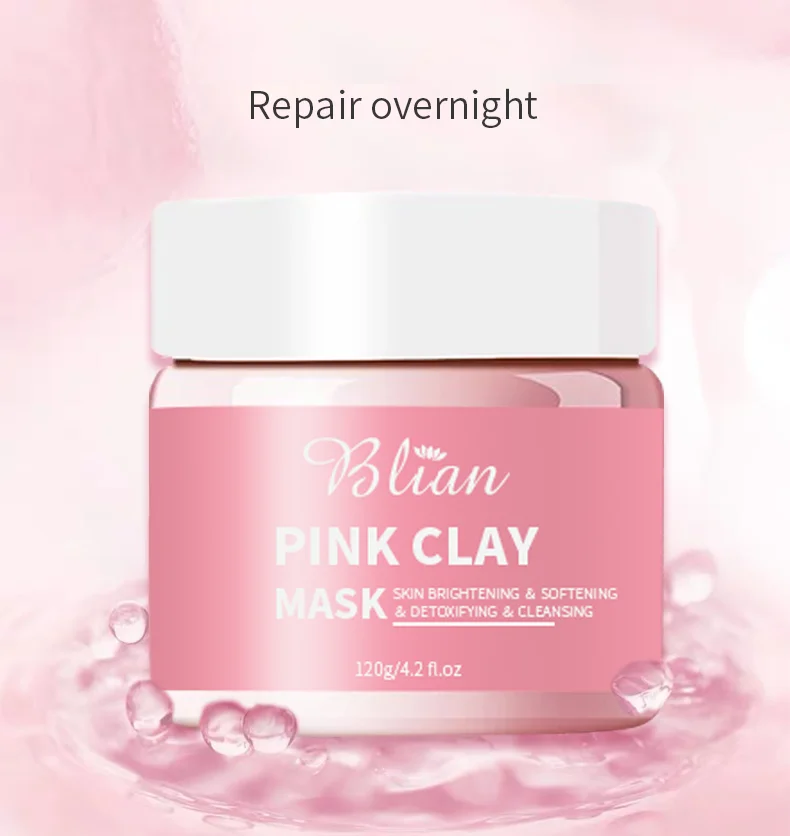 Wholesale Hot Sale Private Label Skin Whitening Pink clay Mud Mask Face Care Mask