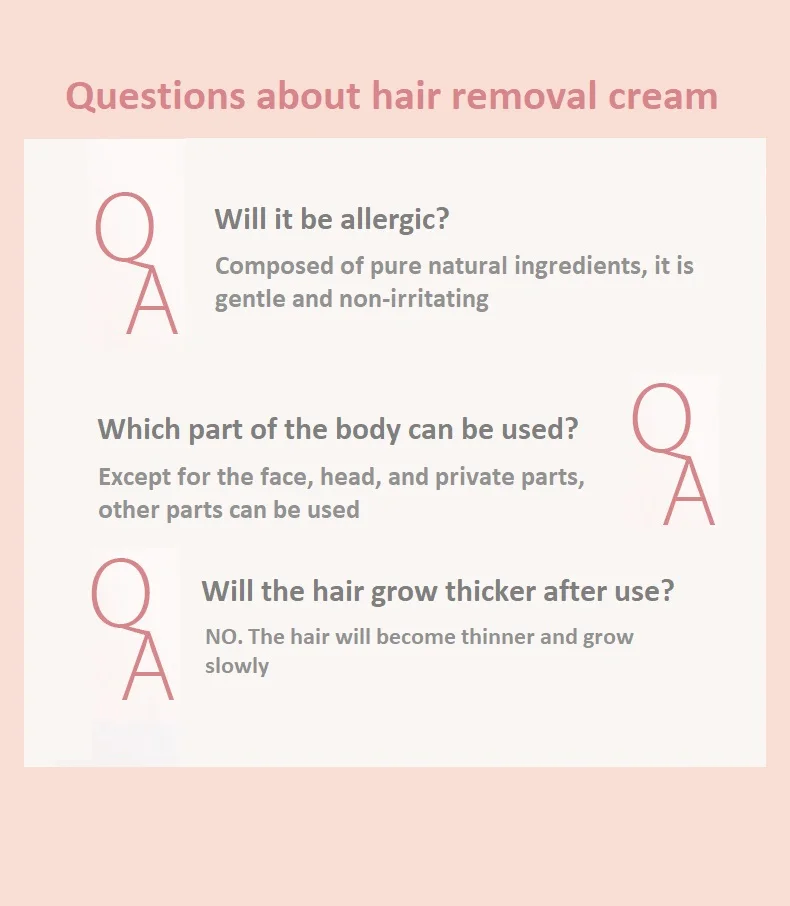 
OEM/ODM Factory Wholesale Gentle Hair Removal Cream permanent appliances for body Fast Hair Removing Cream 