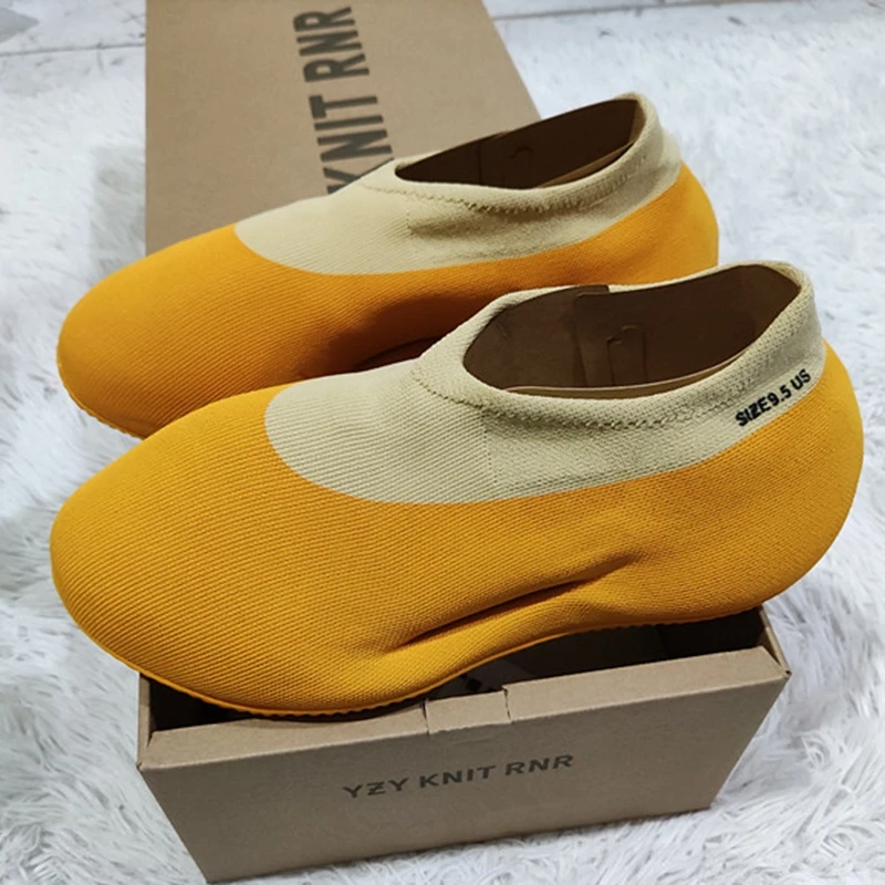 2022 new release Yeezzy Knit RNR Sulfur US size GW5353 women and men shoes walking running sneaker zapatillas