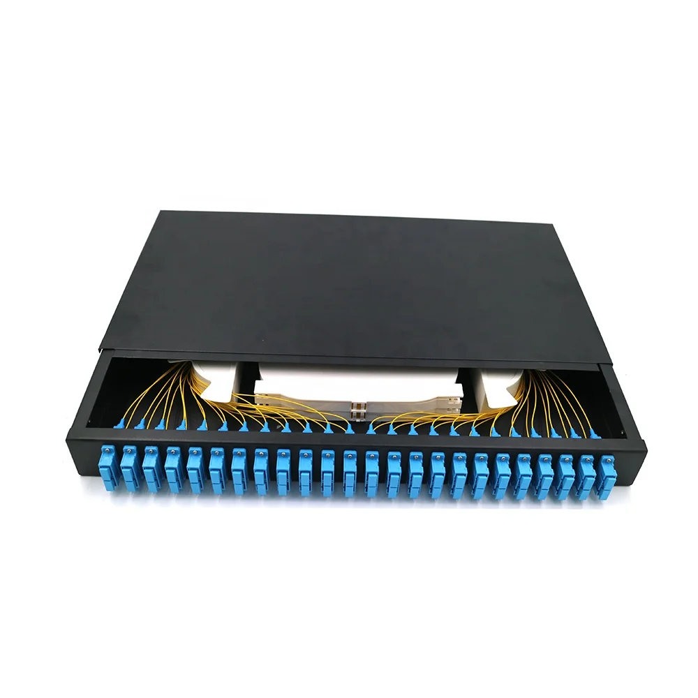  FTTH 12-24 ядра SC/FC/ST/LC стойка для монтажа Сращивание волоконно-оптической коммутационной панели/коробка