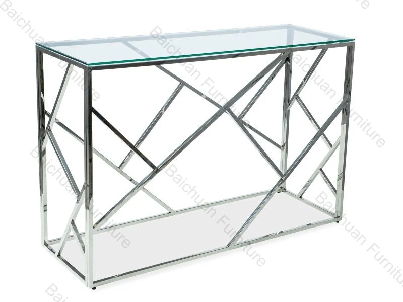 2024 Indoor furniture gold stainless console coffee Tables home furniture living room furniture