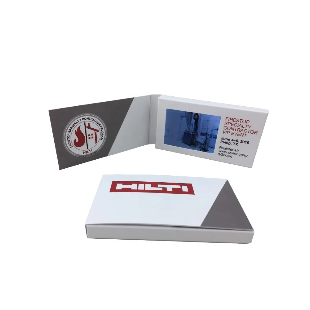 2.4 Inch Screen Lcd Video Business Card for Promote/Invitation