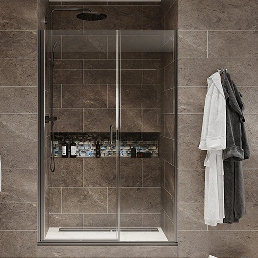 OEM ODM 10mm Shower Door Frameless Shower Glass Room Hotel Bathroom Glass Shower Screen