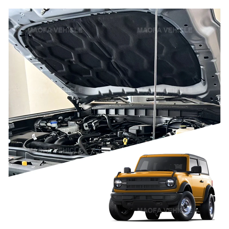 Car Interior Accessories Car Hood Heat Insulation Pad Soundproof Insulation Cotton For Ford Bronco 2/4 Door 2021 2022 2023