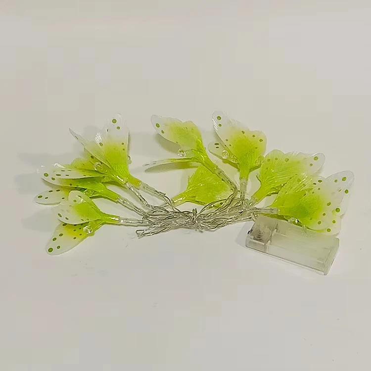 LED Colorful Slow Flashing Butterfly Light String for Christmas Tree Party Festival Showcase Courtyard Decorative Lighting
