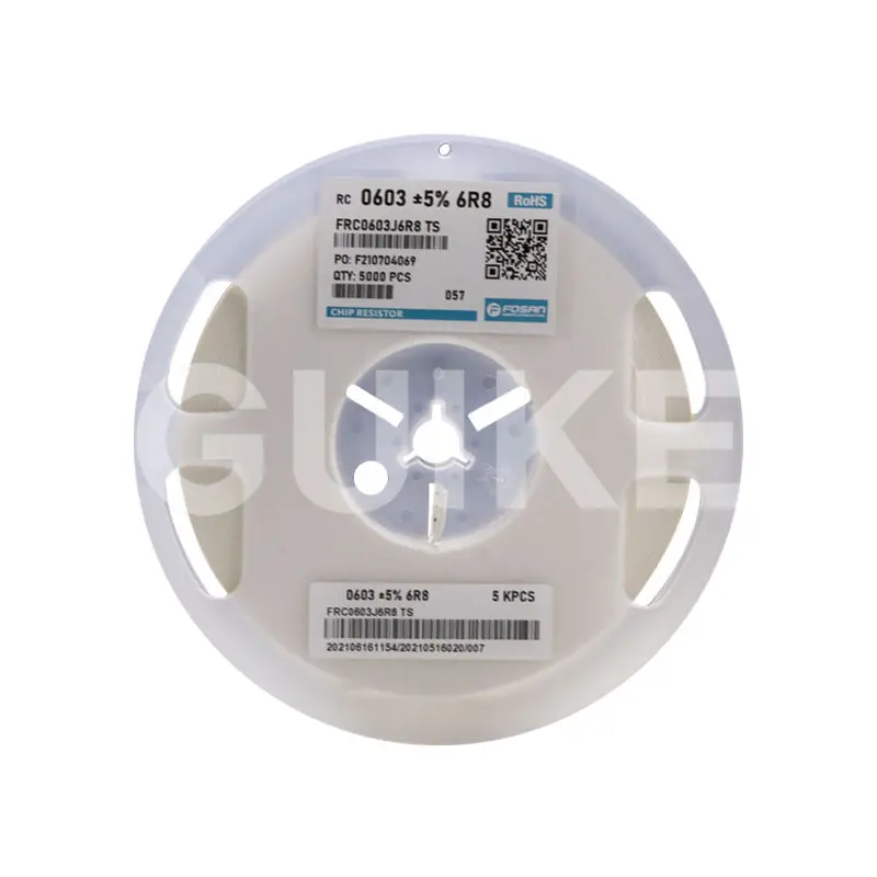 0603+-5% 6R8 FOSAN Automotive Chip Resistors Pressure Sensing Resistor 80cm All size Resistance Smd Resistors Chip For infotainm