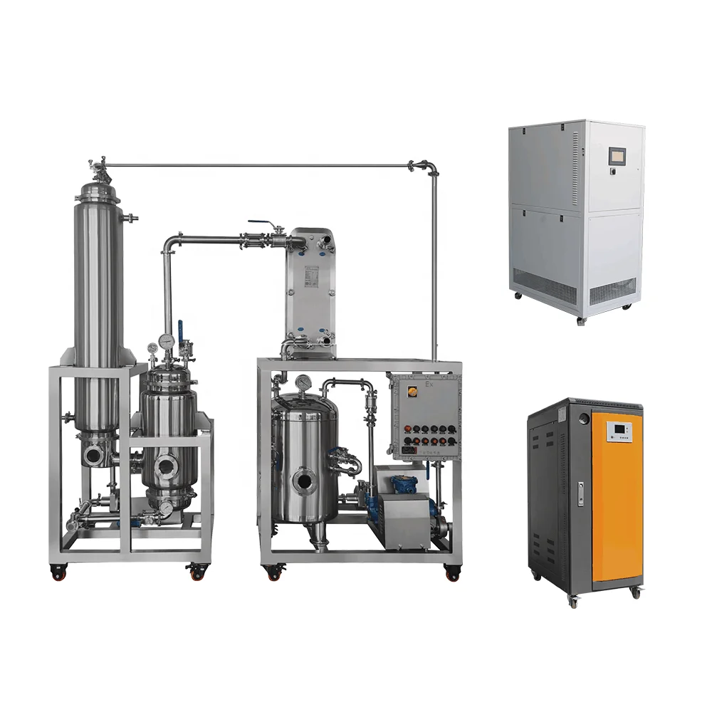 100L to 1000L recirculated falling film tubular evaporator single effect falling film evaporator  with best price