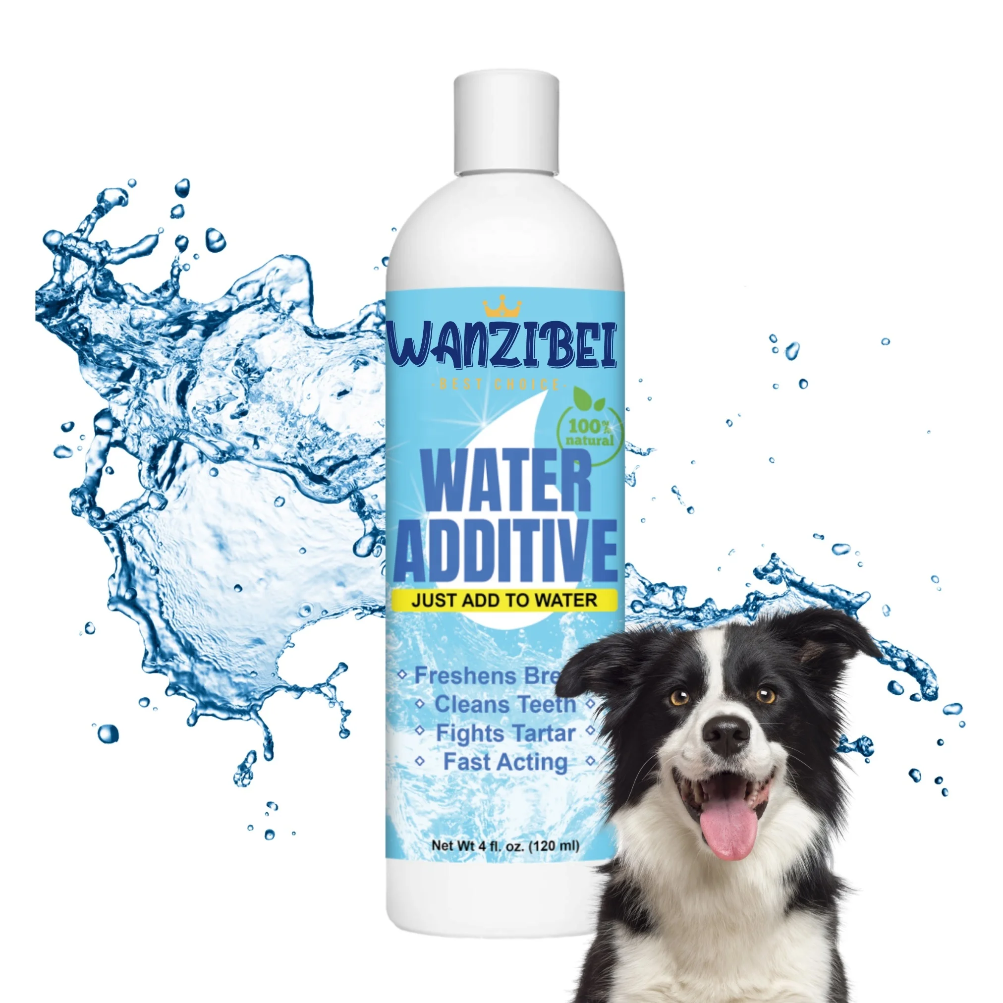 Private Label Pet Supplements Dental Water For Dogs And Cats Pet Mouth Wash Keep Teeth & Gums Healthy Teeth Cleaning