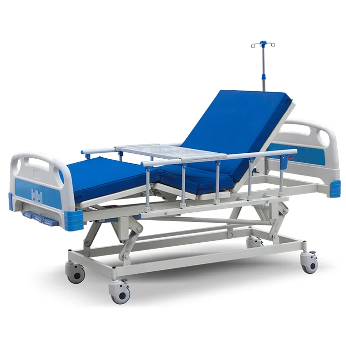 high quality factory wholesale manual 1 function 1 crank medical hospital bed for patient