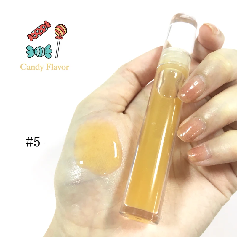 2021 Gradual Change Tube Lip Oil OEM Private Label Wholesale Lip Oil Moisturizing Pumper  Fruit