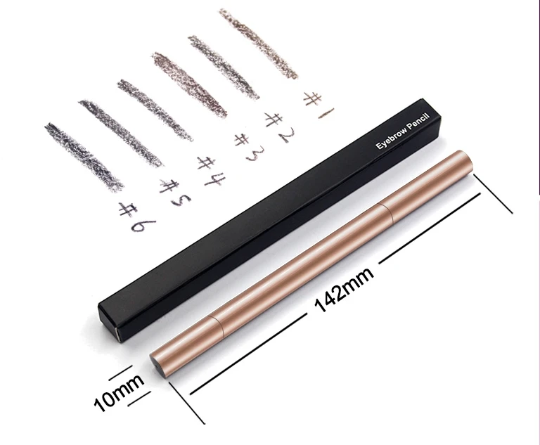 
Custom logo eye makeup eyebrow pencil waterproof automatic eyebrow pencil with brush private label 