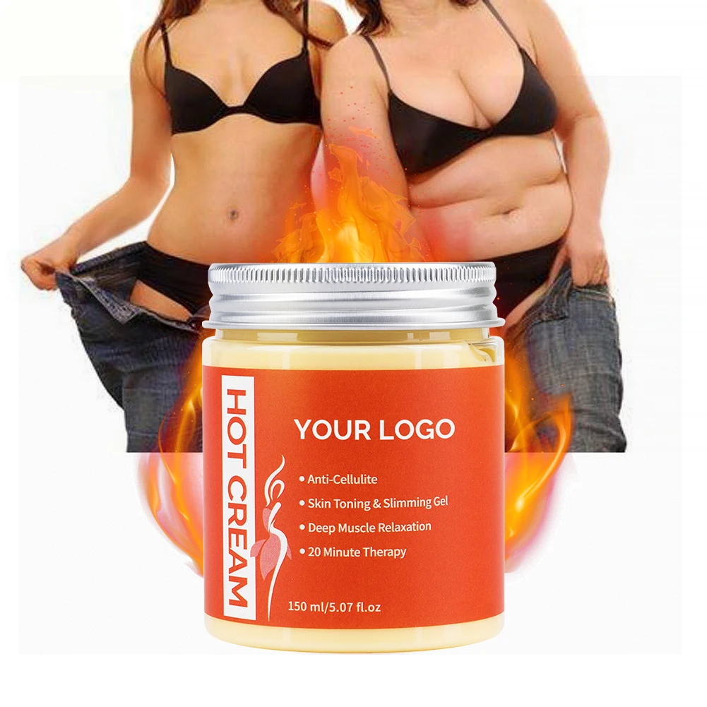 Hot Cream Slimming Fat Burn logo for Body Slim Tummy Gel