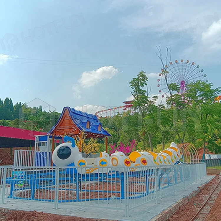 China manufacture Cheap Price Backyard Kids Amusement Games Caterpillar Worm Train Sliding For Sale