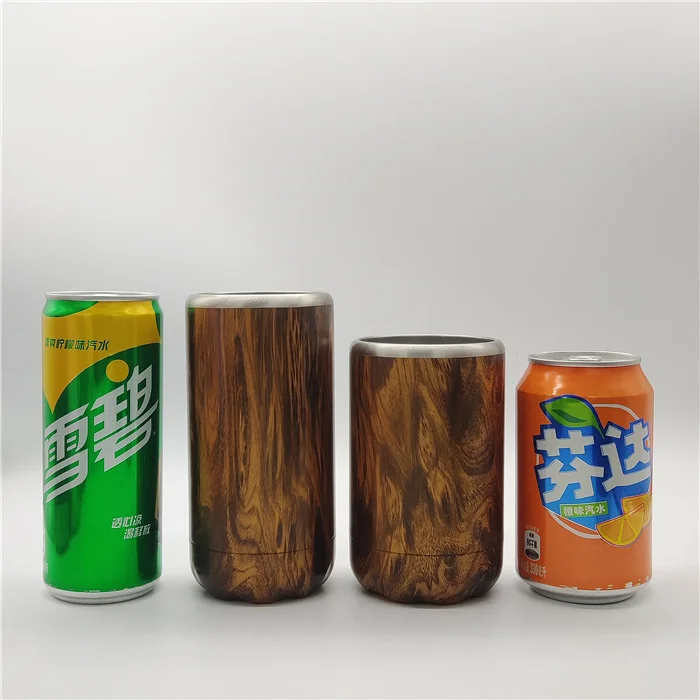 Professional manufacturer beer can cooler keeper vacuum stainless steel 12oz beer can cooler