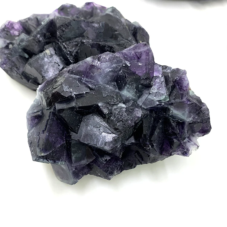 Wholesale Natural Raw Neimeng Fluorite Stone High Quality Rare Dark Purple Neimeng Fluorite Mineral Specimen For Decoration