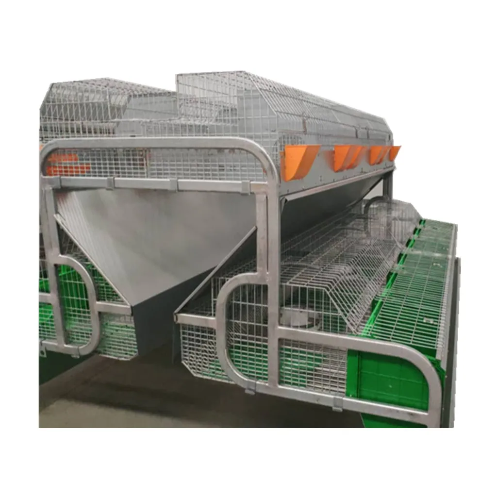 Stepped double-sided animal cages breeding mother baby rabbit cage HJ-HR 24 cells cell luxury rabbit cages
