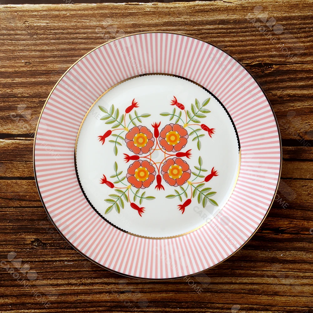 Caroline Design Hot gilded ceramic series, spring color design elements and various production processes