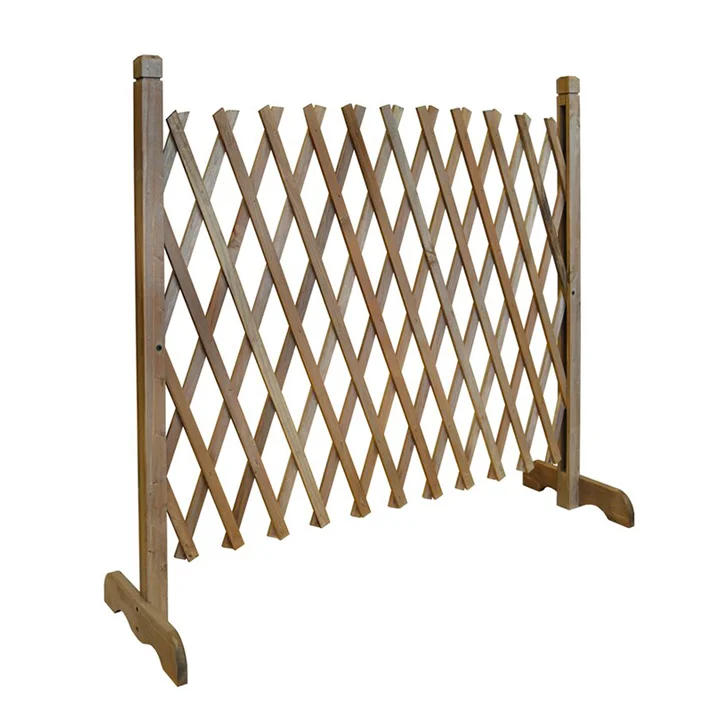 Wooden Trellis Fencing Outdoor Wood Garden Solid Wood Folding Stretch Fence