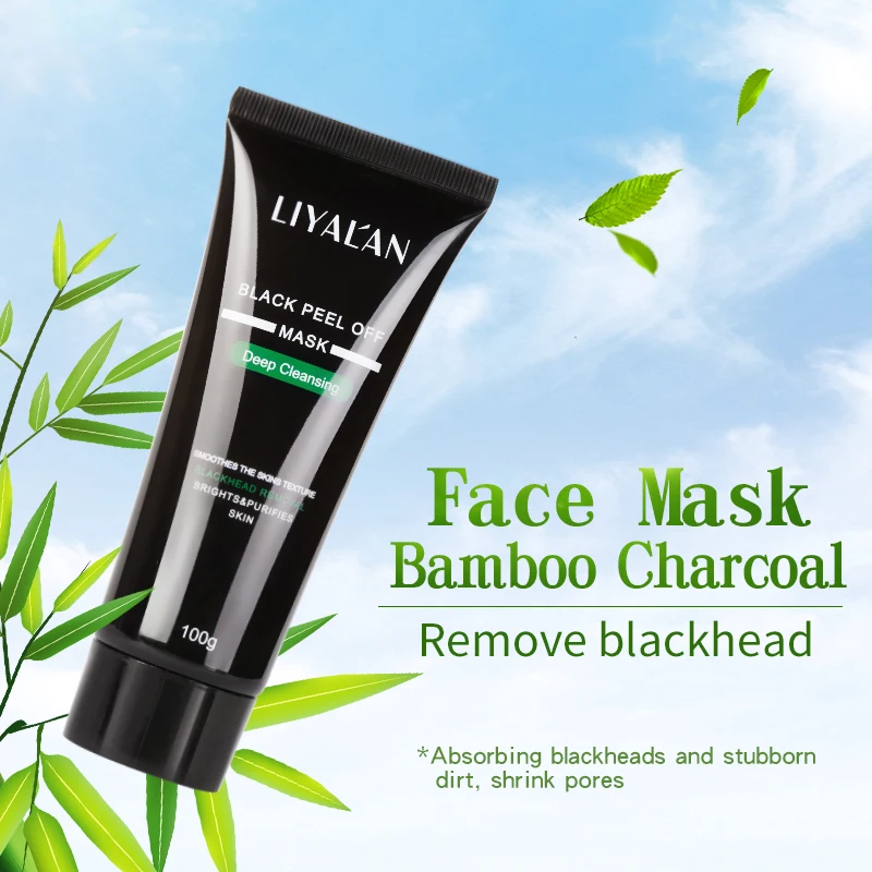 Wholesale Beauty Products Black Head Remover Deep Cleaning Oil Control Nose Facial Mask Bamboo Charcoal Peel Off Black Mask
