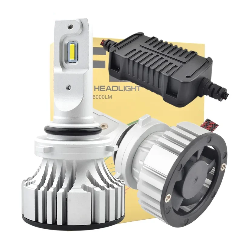 F2 LED Headlight 50w 8000lm High Low Beam Fog Light Bulb H4 Conversion Kit LED Headlight