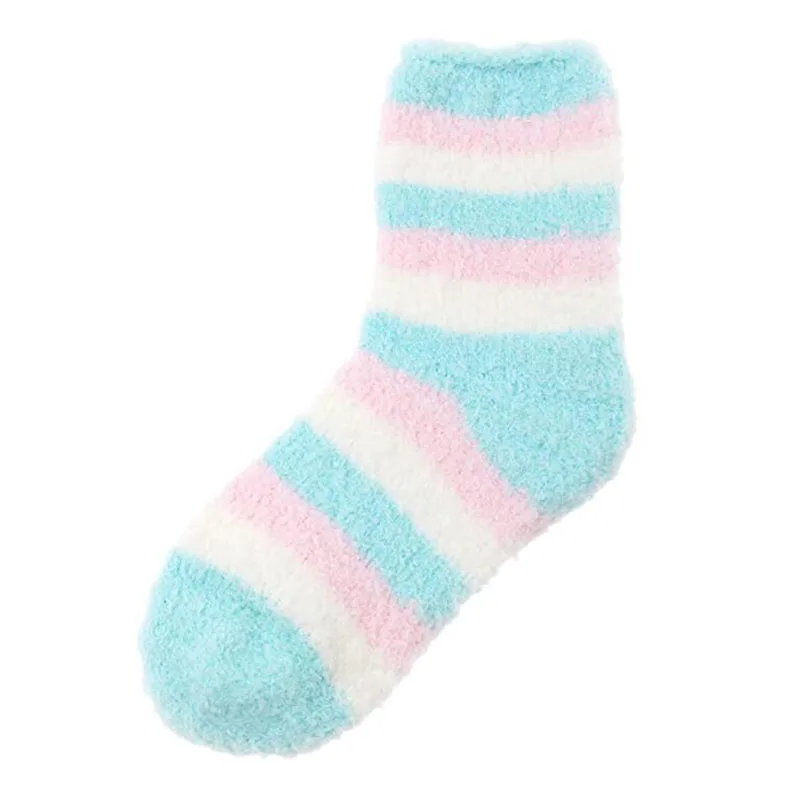 Women Cozy Cotton Socks Winter Sleep Bed Socks Floor Home Fluffy Socks Coral velvet Feet Warmer Christmas gift
