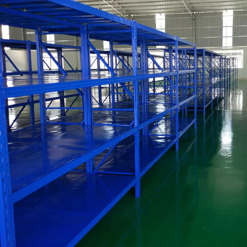 Prefab warehouse light duty shelf long span storage rack