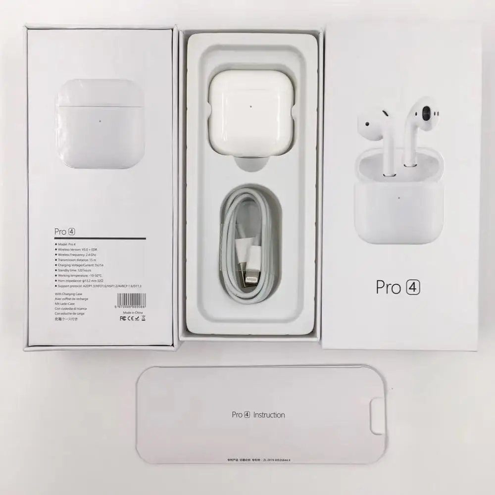 
Portable Bluetooth 5.0 Air Pro 4 Pro4 Mini TWS Wireless Earphone AP4 Air4 Airpro 4 In-ear Wireless Earbuds Earplugs Headphone 
