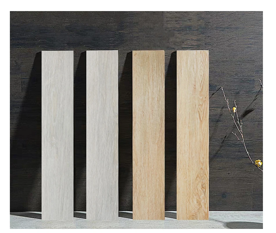 Foshan supply 150x900mm Wood Porcelain Tile Wood look tile with low water absorption porcelanato for hotel room
