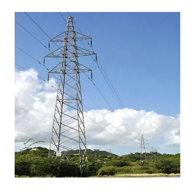 220KV Galvanized Steel Transmission Tower High or Medium Voltage Transmission Line Pylon