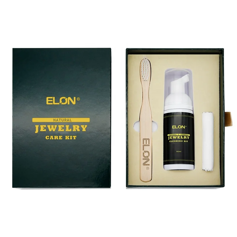 Wholesale 100% Natural 50ml jewelry cleaning kit for luxury silver pearl diamond Gem jewelry watch cleaner kit
