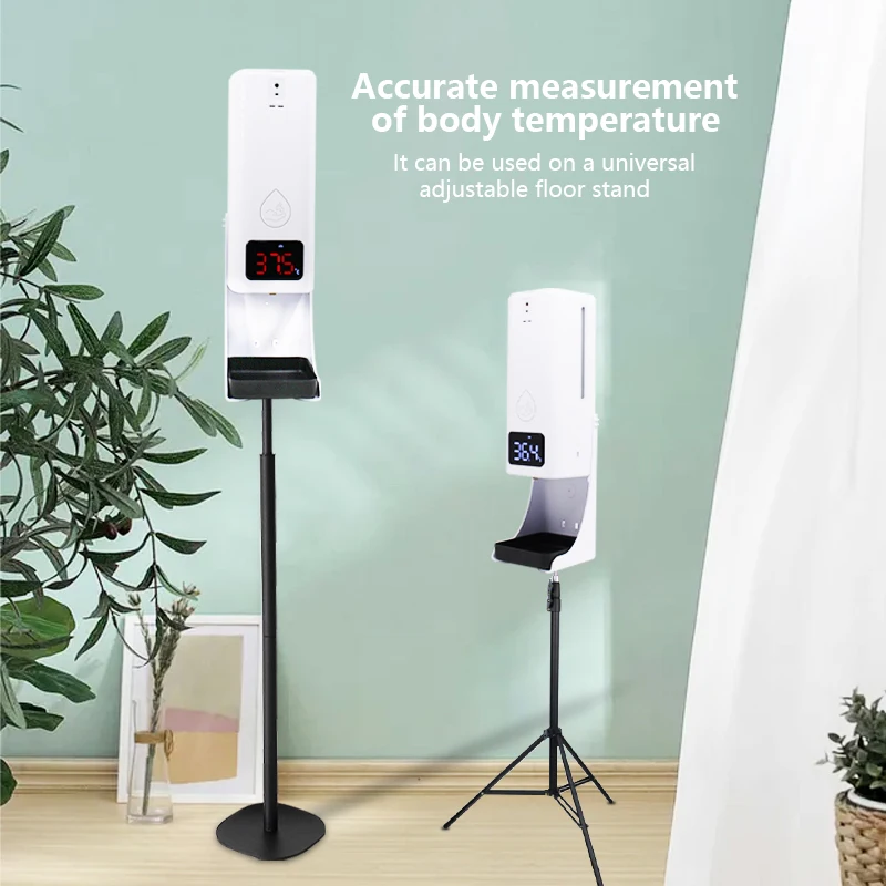 High Temperature Alarm Function 12 Languages Voice Reminder Automatic Alcohol Hand Sanitizer liquid Soap Dispenser