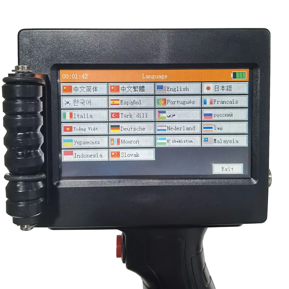 Coditeck 22 languages factory price 12.7mm handheld inkjet printer gun