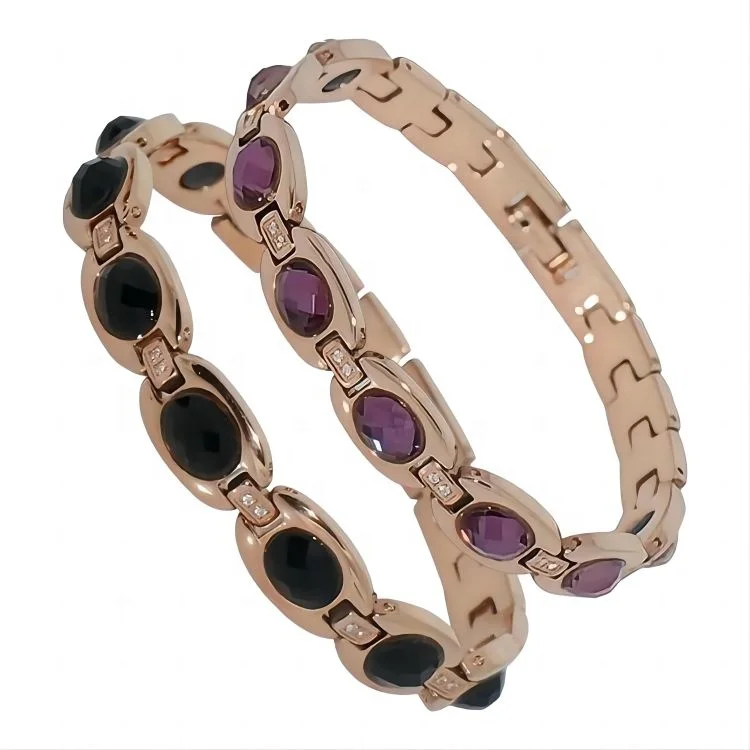 Unisex Magnetic Medical Alert ID Stainless Steel Bracelet Classic Charm Style Third Party Appraisal for Anniversaries