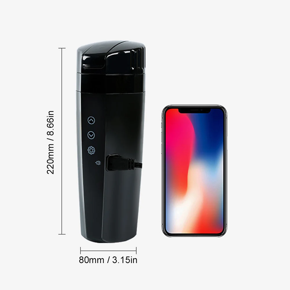 Stainless Car Heated Smart Mug With Temperature Control Water Cup 12V/24V Electric Water Cup Kettle Coffee Tea Milk Heated 400ML