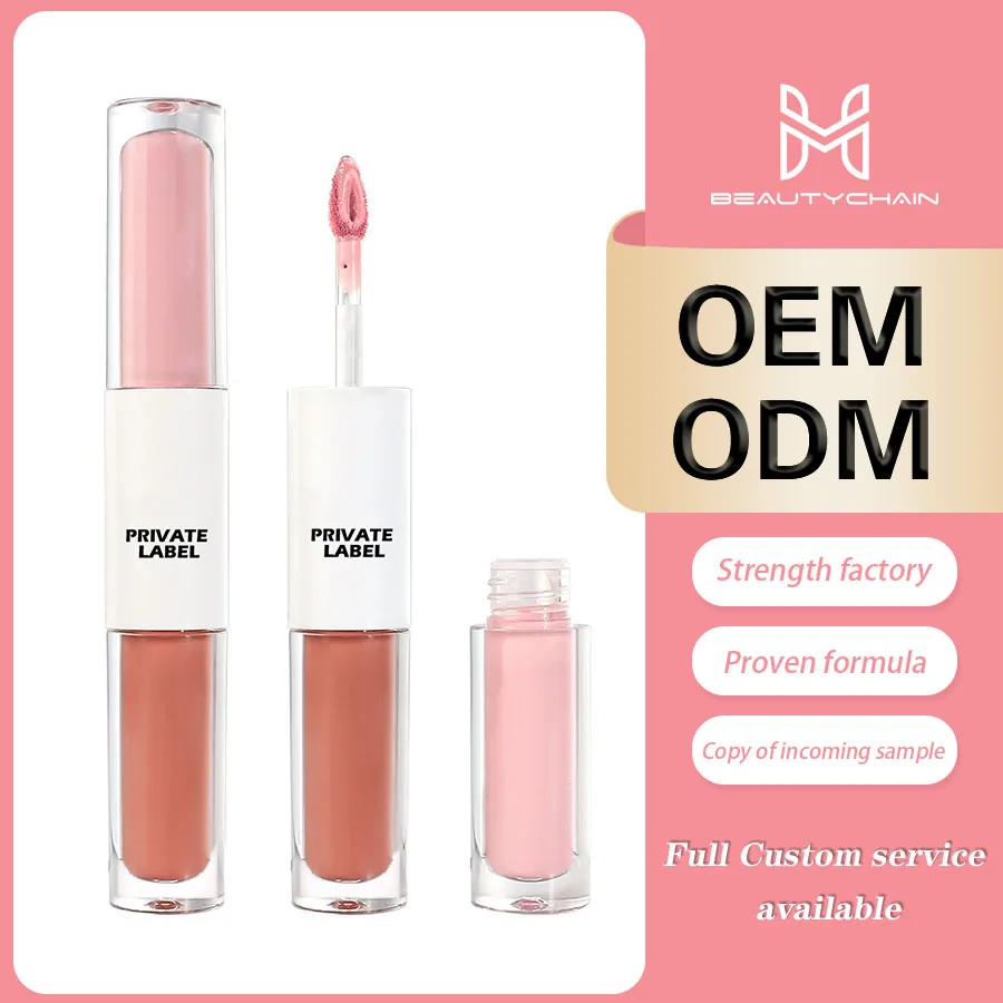 MLM Custom Makeup New Arrival Long-Lasting High Pigment Vegan Cruelty-Free Shimmer Tasty Flavored Plumping Glitter Lip Gloss