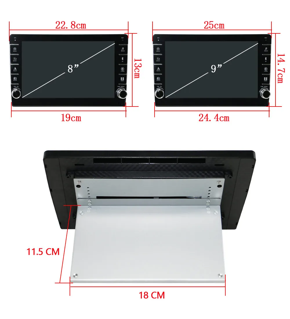 Supply goodquality 6G 128G Universal 1 din wifi gps Car auto Radio stereo android 10 1280*720