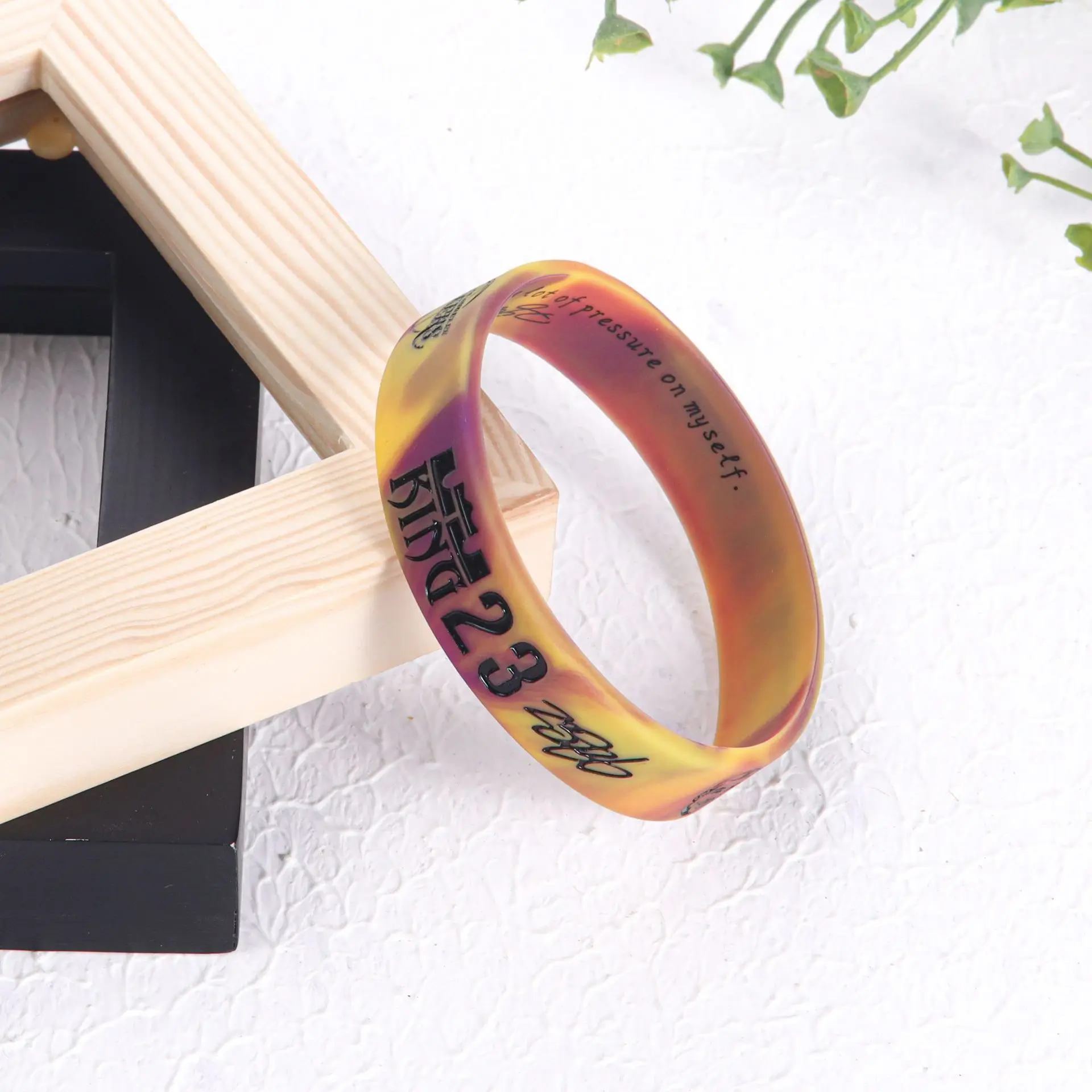 Basketball bracelet player avatar inspirational lava camouflage silicone sports wristband star bracelet sports bracelet