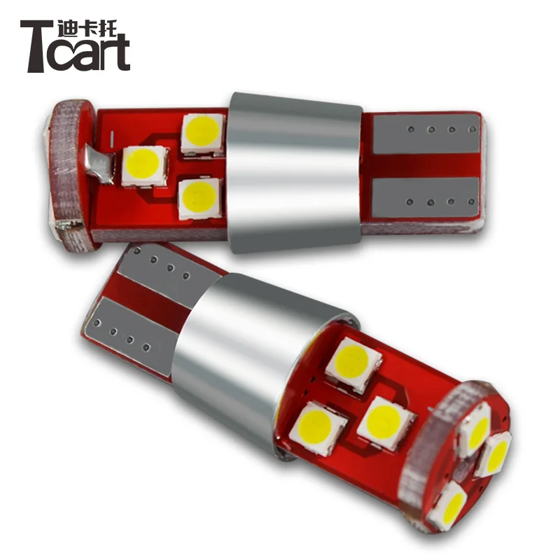 Tcart auto lighting bulb super Bright 12v 168 W5W Wedge 9SMD 3030 Chipsets LED Replacement Bulbs Error Free t10 canbus car led