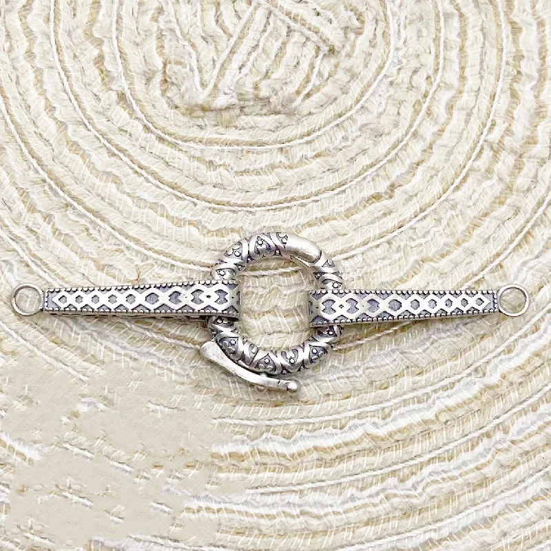 Винтажная креативная Мода s925 ювелирные изделия из чистого серебра DIY модные круглые подвесные аксессуары с пряжкой кулон материал оптом