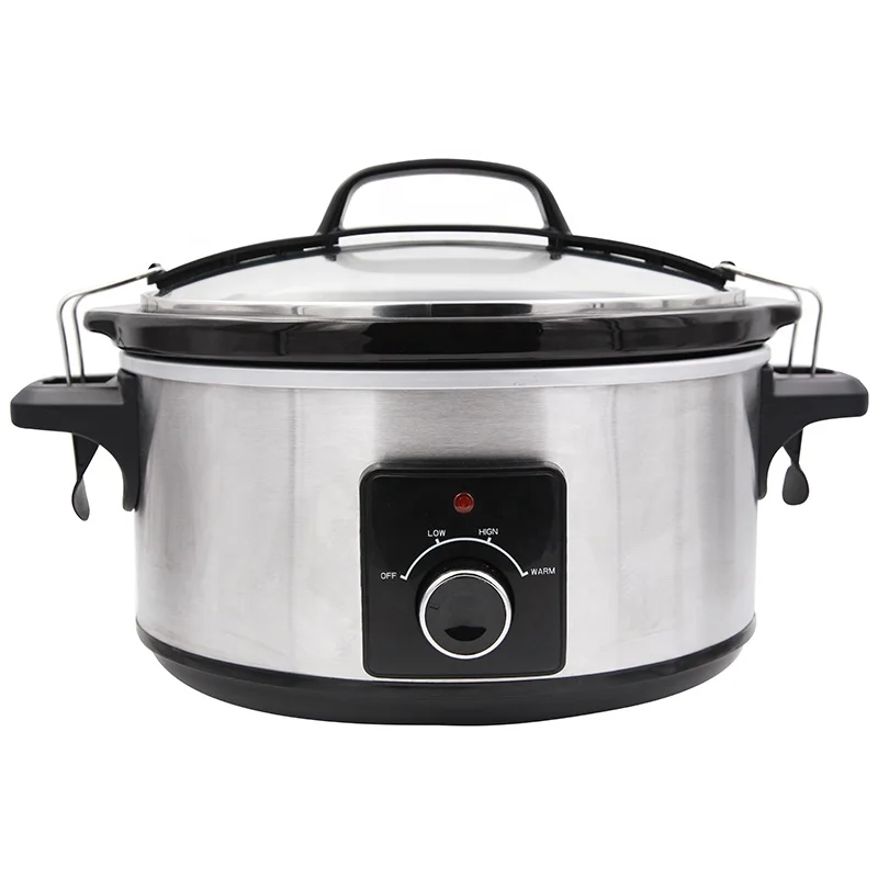 Кастрюля для медленной варки из нержавеющей стали объемом 1 5 л с индикатором